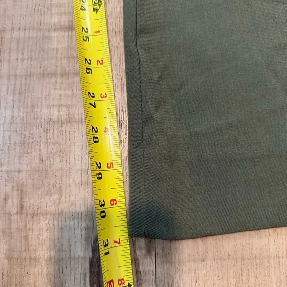 Banana Republic Bootcut Fit Dress Pants Womens Size 16 Green High Rise - Picture 11 of 12